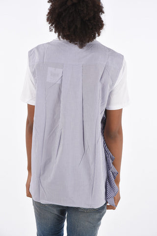 Striped Back Crewneck T-Shirt
