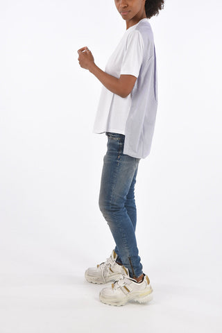 Striped Back Crewneck T-Shirt