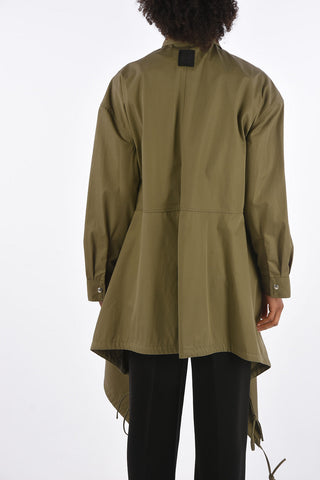 Asymmetrical Drawstring Parka