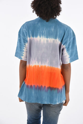 Tie Dye Effect Crewneck T-Shirt