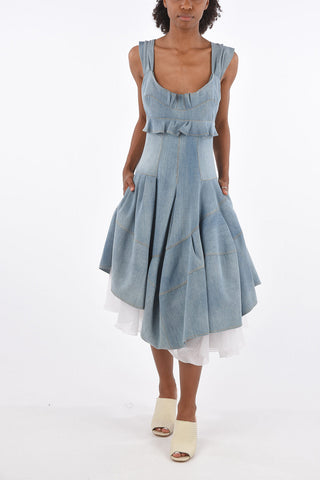 Denim Dress with Tulle Petticoat