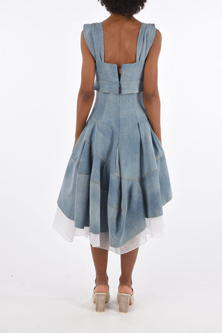 Denim Dress with Tulle Petticoat