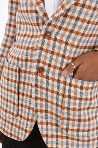 Patch Pocket Gun Club Check Blazer