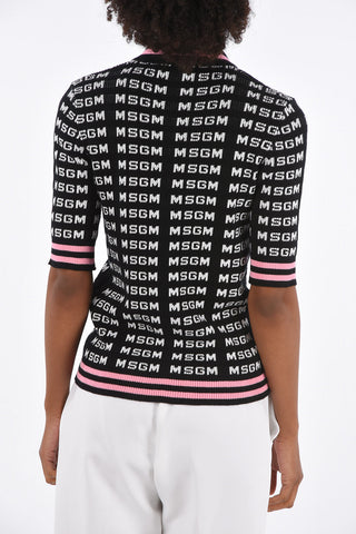 Maglia Logata con Colletto a polo