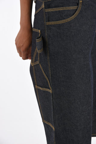 Denim Utility Wide Leg Shorts