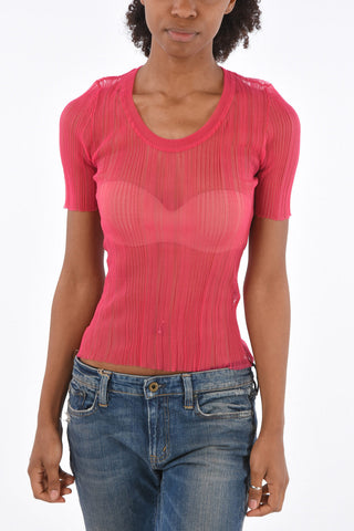 Sheer Ribbed Top