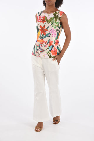 Sleeveless Floral Top