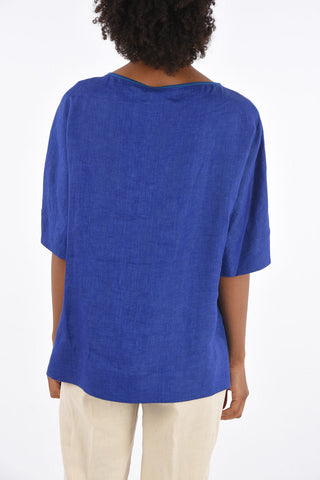 Linen KAREN ¾ Sleeve Blouse