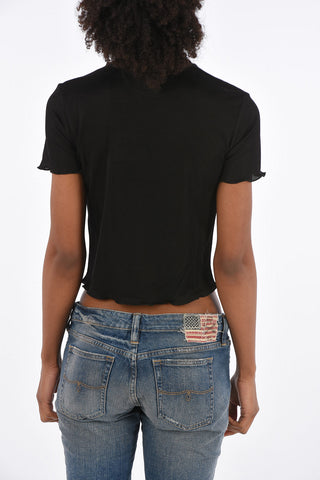 T-Shirt Crop Girocollo
