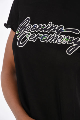 T-Shirt Crop Girocollo