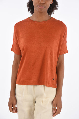 Linen Short Sleeve Sweater