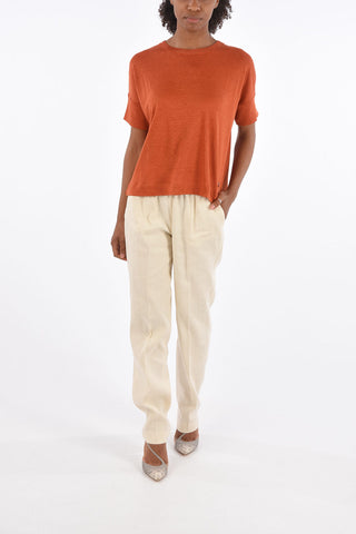 Linen Short Sleeve Sweater