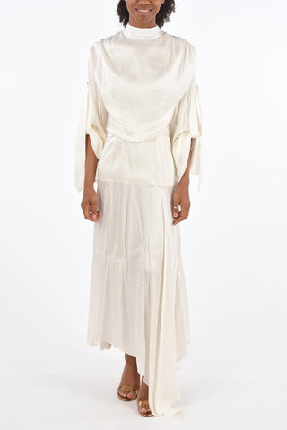 Spotted Draped Dress