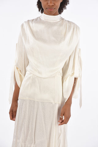 Spotted Draped Dress