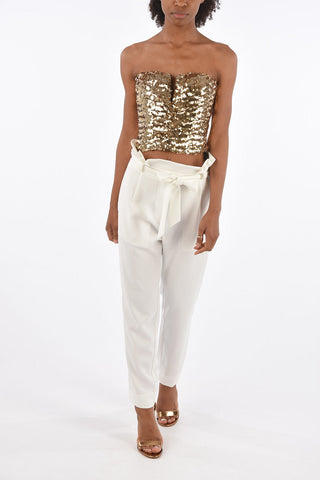Sequined Bustier Top