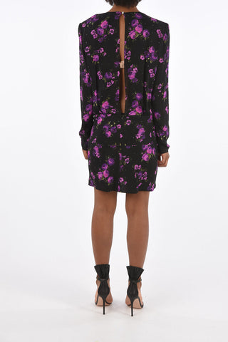 Floral Printed Silk PESARO Mini Dress