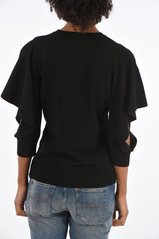 3/4 Sleeve Crewneck Top