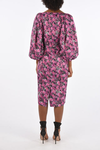 Floral Printed Dress IRINA with Sweetheart Neckline