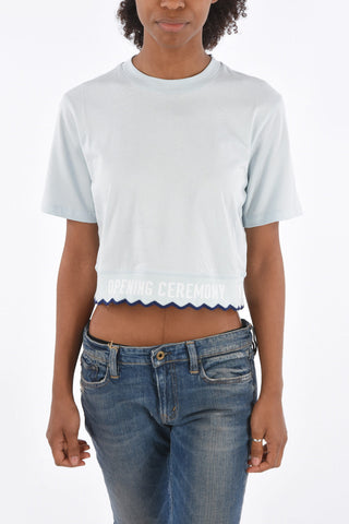 T-Shirt Crop Girocollo