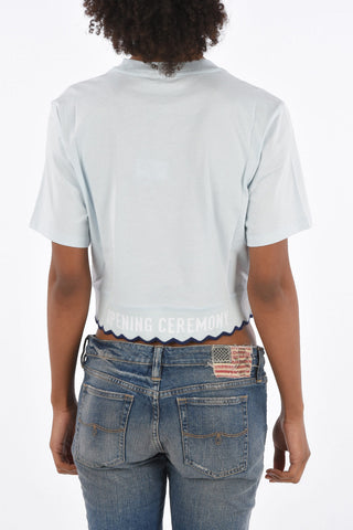 T-Shirt Crop Girocollo