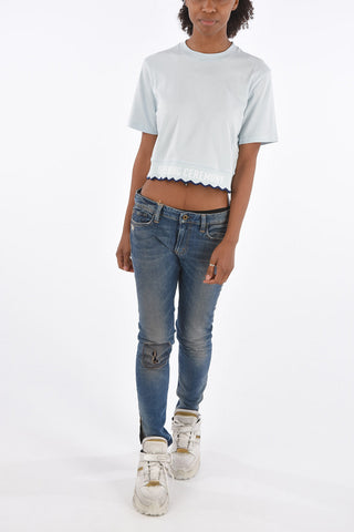 T-Shirt Crop Girocollo