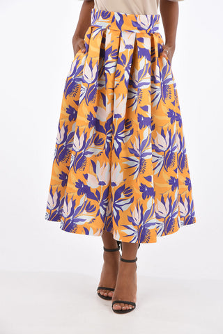RESORT Floral Printed Circle Skirt