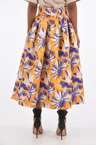 RESORT Floral Printed Circle Skirt