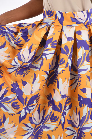 RESORT Floral Printed Circle Skirt