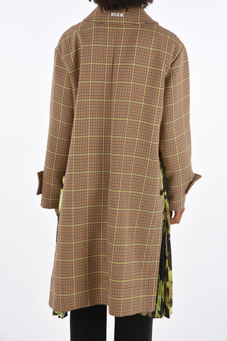 Houndstooth Trench with Accordion Details