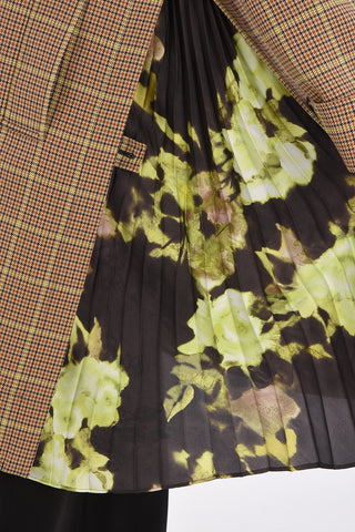 Houndstooth Trench with Accordion Details