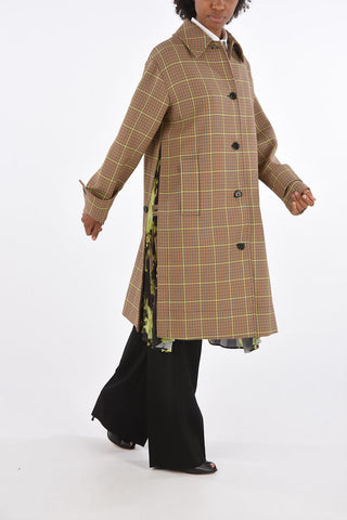 Houndstooth Trench with Accordion Details