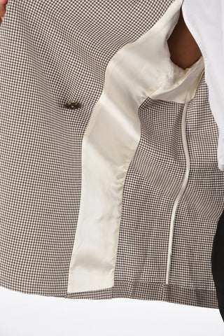 Blazer a Quadri VIVI Senza Tasche 