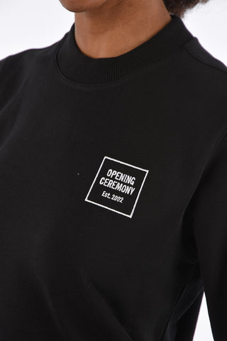 Felpa Girocollo con Ricamo Logo