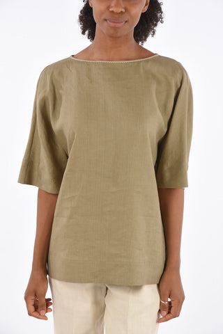 Blusa KAREN in Lino con Maniche a ¾