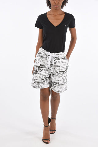 Printed Bermuda