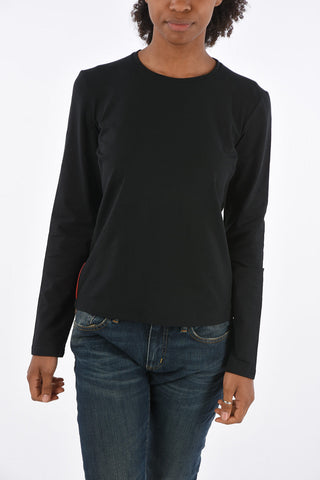 Stretch Cotton Long Sleeve T-shirt