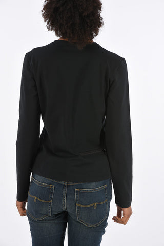 Stretch Cotton Long Sleeve T-shirt