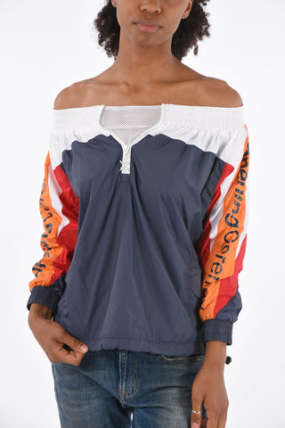 Nylon Off Shoulder Top