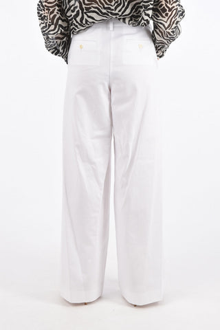 Double Pleat Wide Leg Jeans