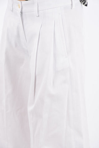 Double Pleat Wide Leg Jeans