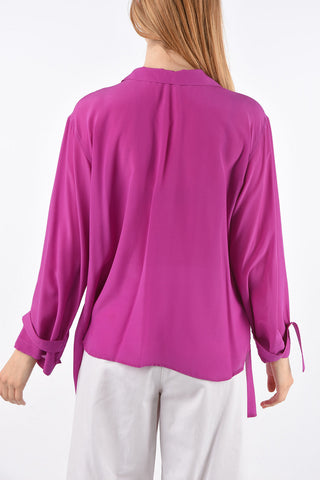 Silk Mandarin Shirt