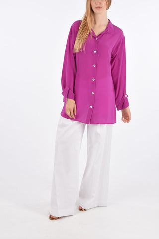 Silk Mandarin Shirt