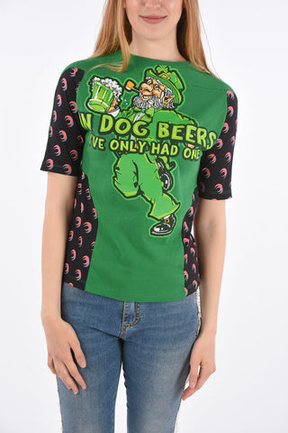GREEN LINE Printed Crew-Neck T-Shirt