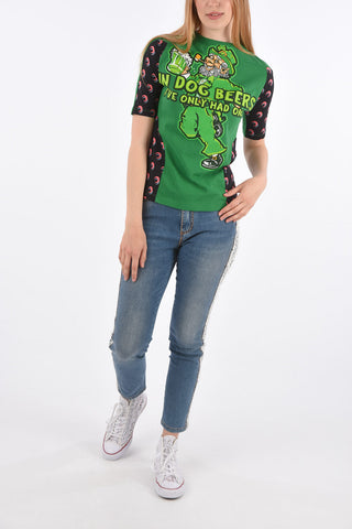 GREEN LINE Printed Crew-Neck T-Shirt