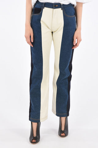 Denim Faux leather and Corduroy Jeans