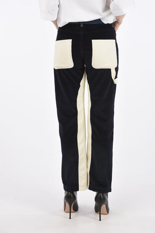 Jeans in Denim Ecopelle e Corduroy