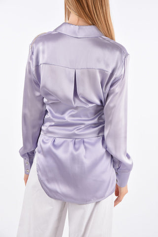Camicia in Seta con Doppia Cintura
