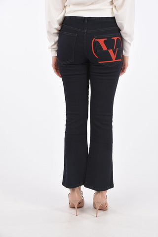 Printed Boot cut Jeans