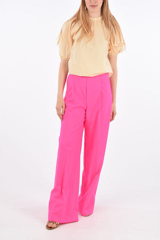 Single Pleat Palazzo Pants