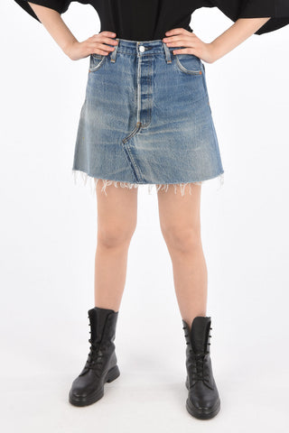 LEVIS Denim High Rise Mini Skirt